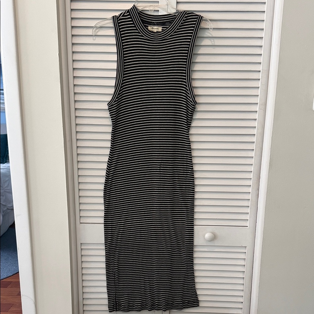 Madewell Mockneck Sleeveless Dress